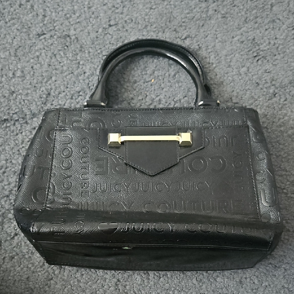 Juicy Couture Embossed Black Handbag